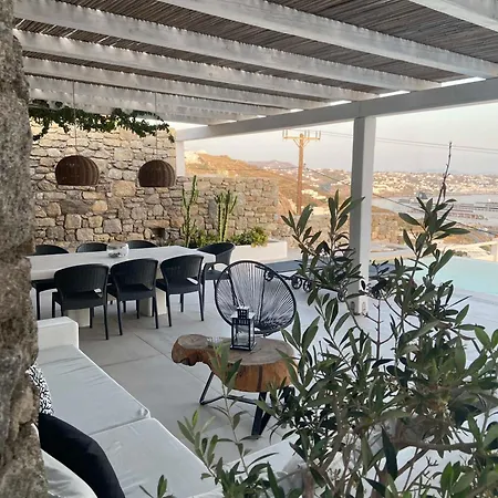 Villa Mykonian Luxury Azure W Sea View And Pool *
